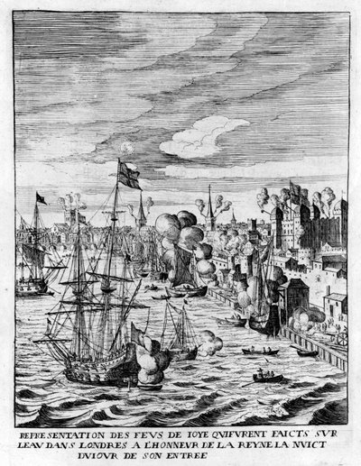 Feux allumés dans la Tour de Londres et tirs de canon en l